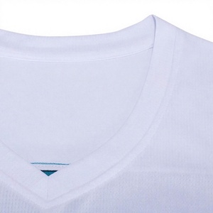Ensemble de maillots de basket personnalisés, bleu turquoise et blanc, respirant, anti-transpiration, uniforme unisexe pour adultes, impression par transfert thermique sur le devant - Product Image 4