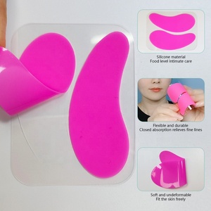 Patchs oculaires réutilisables en silicone végétalien, masque pour les <span class=keywords><strong>yeux</strong></span> au collagène et à la Centella, <span class=keywords><strong>anti</strong></span>-âge, protection UV, hypoallergénique, lavable, OEM - Product Image 1