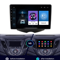 Meihua pour Veloster 2011-2017 – Autoradio Android 9 pouces avec GPS, écran tactile, Wi-Fi intégré et garantie 1 an