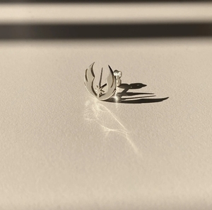 Màu Bạc <span class=keywords><strong>Jedi</strong></span> đặt hàng Bông tai Valentine Quà Tặng <span class=keywords><strong>Jedi</strong></span> biểu tượng Studs Bông tai quà tặng cho anh ta món quà - Product Image 5