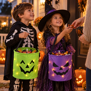 Bolsa de Calabaza Luminosa y Brillante para Halloween, Bolsa de Dulces para Recoger o Dar, Decoración para Fiestas, Envío Directo Internacional - Product Image 2