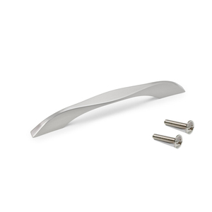 EMUCA 9360551 Varna maniglie mobili 160mm centro distanza 20 pezzi nichel satinato Zamak maniglie per armadio armadio 96mm - Product Image 1