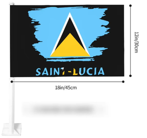 Drapeaux de Voiture Petits pour les Îles Vierges, Personnalisables, Cadeaux Personnalisés, Extérieur, Procession, <span class=keywords><strong>Voyage</strong></span>, 30x45cm, Sur Mesure - Product Image 3
