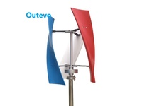Éolienne à axe vertical de type X sans entretien Outevo OE-WT 10kW-2000kW certifiée CE pour l'alimentation d'urgence hors réseau dans les zones éloignées