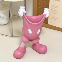 Porte-stylo fantaisie en résine Mickey, organisateur de papeterie, rangement pour crayons, pinceaux de maquillage, décoration de bureau
