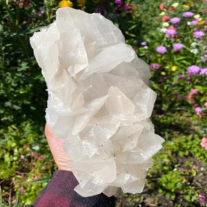 200-300g batu permata spesimen Mineral alami dan kristal Uv reaksi batu kalsit mawar putih untuk dekorasi rumah - Product Image 4