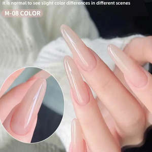 Esmalte de <span class=keywords><strong>uñas</strong></span> en Gel superbrillante <span class=keywords><strong>Rosa</strong></span> desnuda de 15ml, Gel UV de salón de alta saturación, esmalte de Gel para manicura DIY sin Alcohol - Product Image 4