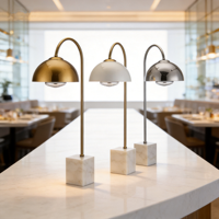Lampe chauffante électrique en acier inoxydable sur base en marbre, lampe chauffante pour aliments, lampe chauffante pour buffet BW401