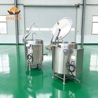 Panci Sup Vertikal Stainless Steel dengan Keran, Panci Perebus Susu Kedelai Listrik/Gas untuk Memasak Bubur Susu Kedelai dan Sup Bergizi