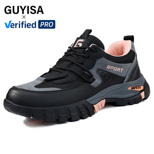 <span class=keywords><strong>Scarpe</strong></span> Funzionali GUYISA Nere in Nuova Microfibra, Antiurto e Antiperforazione, <span class=keywords><strong>Scarpe</strong></span> Protettive per Piedi, Calzature di Sicurezza per Donne - Product Image 1