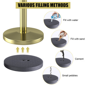 Kiểm soát đám đông <span class=keywords><strong>stanchion</strong></span> vàng trong nhà mở rộng hàng rào an toàn đứng thảm đỏ VIP đi bộ cách cực đám đông kiểm soát chướng ngại vật - Product Image 2