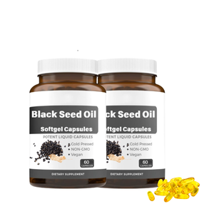 Kapsul Softgel minyak biji hitam Label pribadi untuk kesehatan kulit kapsul minyak biji Jinten hitam murni - Product Image 2