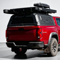 Capot de camionnette en alliage d'aluminium étanche pour Chevrolet Colorado 2020-2026, 5ft 6ft, Hardtop verrouillable, coque de camping
