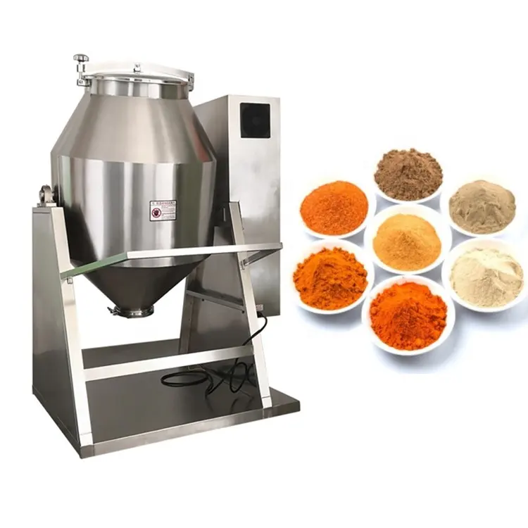 JUYOU औद्योगिक खाद्य आटा mixers पोर्टेबल डबल शंकु मिक्सर ब्लेंडर मिश्रण मशीन के लिए कॉस्मेटिक शुष्क पाउडर