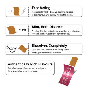 Soins de la peau végétaliens Supplément de beauté dissolvant à couche mince par voie orale Peptides de collagène Bandes orales pour cheveux/ongles/soins de santé de la peau - Product Image 3