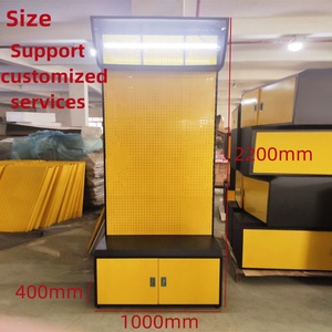 Tùy chỉnh thương mại hiển thị cửa hàng phần cứng công cụ điện thoại Phụ kiện xe hơi siêu thị thiết bị kim loại <span class=keywords><strong>Pegboard</strong></span> hiển thị giá đứng - Product Image 2