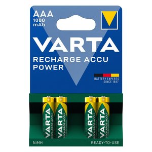 Batteria Ministilo AAA ricaricabile 1000mAh <b>RECHARGE</b> ACCU POWER (4pz) 05703301404 - Product Image 3