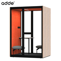 Cabine insonorisée en bois au design moderne, espace ouvert, réduction du bruit, cabine privée insonorisée en bois, pod de bureau amovible