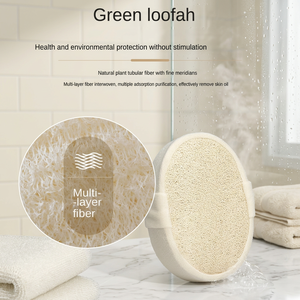Éponge exfoliante naturelle en <span class=keywords><strong>luffa</strong></span> durable avec absorption d'eau <span class=keywords><strong>de</strong></span> 250%-500% pour le dos, épaisseur à 3 brins - Product Image 2