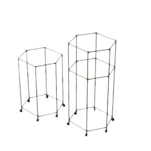 多機能回転服ラック床に立った車輪付き金属ブラケットネクタイ収納 & 乾燥バルコニー用 - Product Image 6