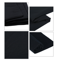 Toile de fond de photographie en mousseline 1,6 m x 2 m pour studio photo, écran vert chromakey noir et blanc