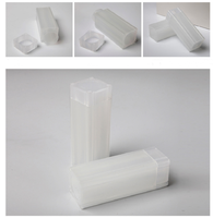 Tube de collection de pièces de monnaie de 27 mm, support pour pièces de monnaie en rouleau de papier de 30 mm, tube carré pour pièces de monnaie