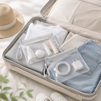 Sacs Ziplock en EVA de luxe sur mesure OEM, pochettes en EVA givrées avec logo imprimé personnalisé pour bijoux et accessoires, emballage à marque privée