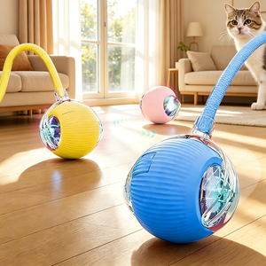 Interactive Cat Ball Toy Automatic Rolling Ball with Tail Rechargeable Smart Pet Interactive Toy Intelligent Mouse for Cat - Product Image 1
