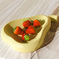 Moule en silicone LEQU Happy And Fun pour plateau en résine (motifs pomme, poire, écureuil, châtaigne) – Idéal pour la décoration de bureau et la fabrication de bonbonnières