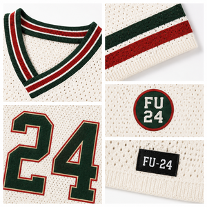 Suéter de Punto Personalizado Estilo Griego, Jersey con Letra y Número Personalizados, Pullover con Espíritu de Equipo - Product Image 5