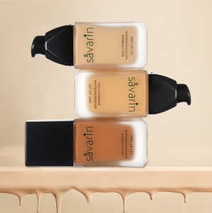 Fond de teint liquide mat imperméable à couverture totale <span class=keywords><strong>Savarin</strong></span> pour peaux noires - Product Image 4