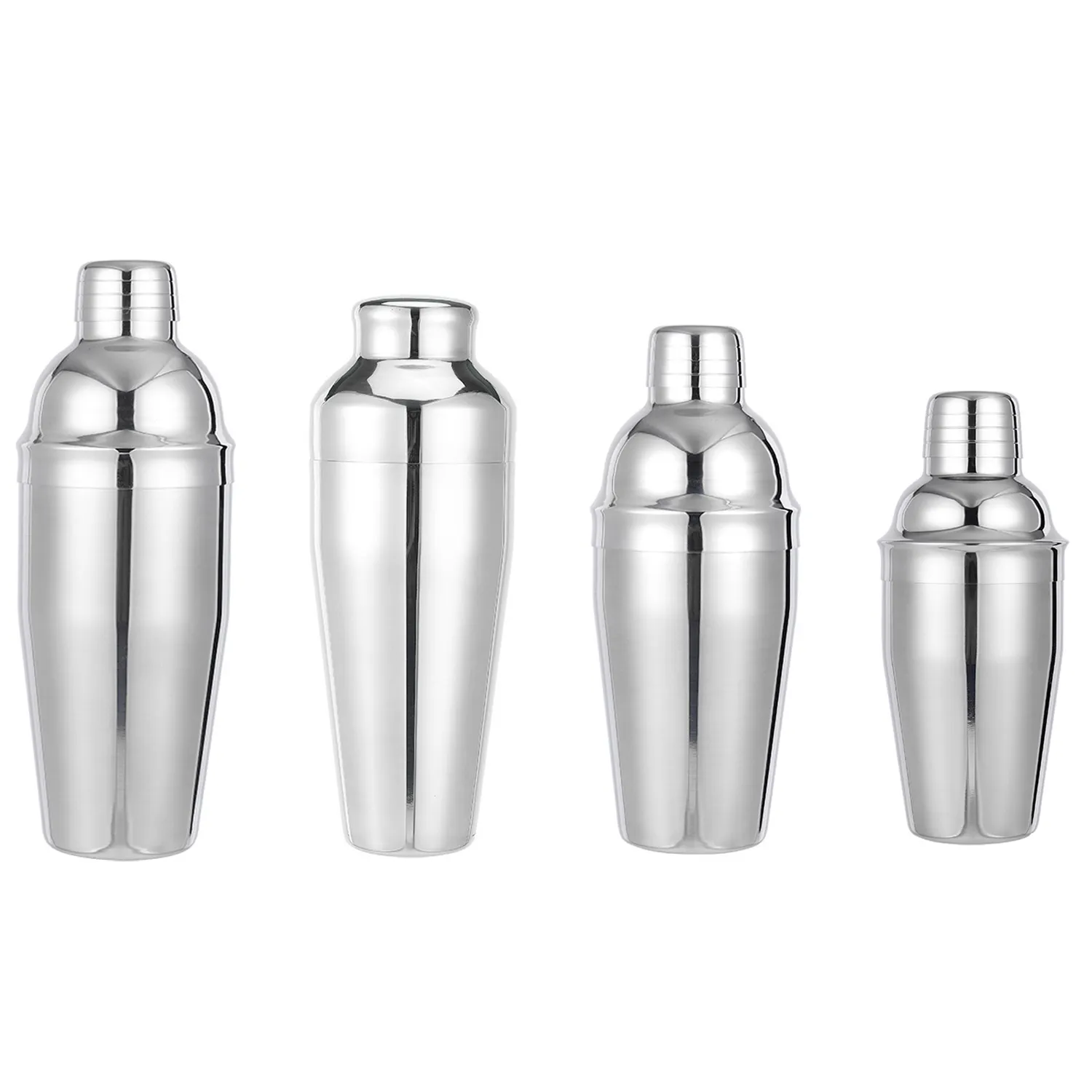 Cocktail-Shaker-Set 350 ml Silber Barware Premium-Mixologie-Werkzeug professioneller Edelstahl-Martini-Shaker