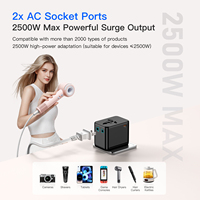 OULIYO-F02-PD35W GAN Kleiner Reiseadapter USB-Anschlüsse Universeller Multi-Typ-Stecker Universalbuchse