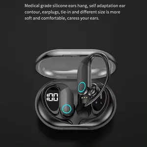 OEM ODM G37 auricolari LED Touch Bt5.3 HiFi Stereo gancio orecchio impermeabile con cancella di rumore auricolari auricolari senza fili auricolari