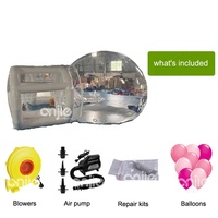 12 pieds 3,6m blanc grandes maisons à bulles gonflables tente playhouse jardin pvc igloo pop up playhouse tente