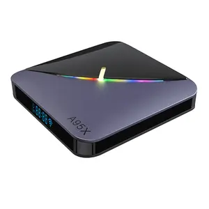 WF new tv box a95x f3 air ii w2 amlogic s905w2 slim 2 gb 4gb ram rgb light smart rtc android tv box