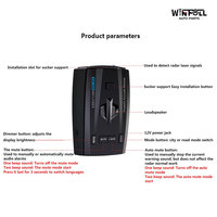 Détecteur de radar laser RAD1000 pour voiture, longue portée X/Ka/KU/ST/CT/Laser, immunité VG-2, silencieux, mémoire, multi-modes, fixation par ventouse, vidéo 4K