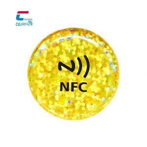 Autocollant NFC médias sociaux coque de téléphone étiquette autocollant NFC époxy étanche pour le partage des informations de contact - Product Image 5