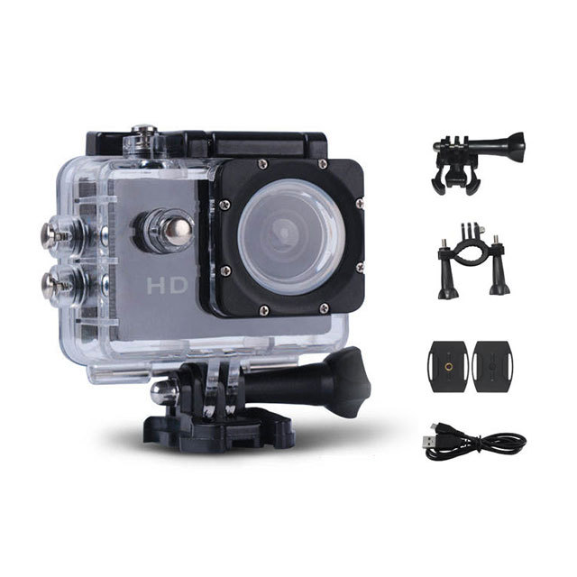 Cheaper 1080P HD 12MP Photo External Mic 140 Degree 2.0" LCD Waterproof Action Camera