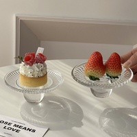 Plateau à noix créatif Lelyi, design minimaliste haut de gamme, plateau en verre sur pied, exquis et de niche