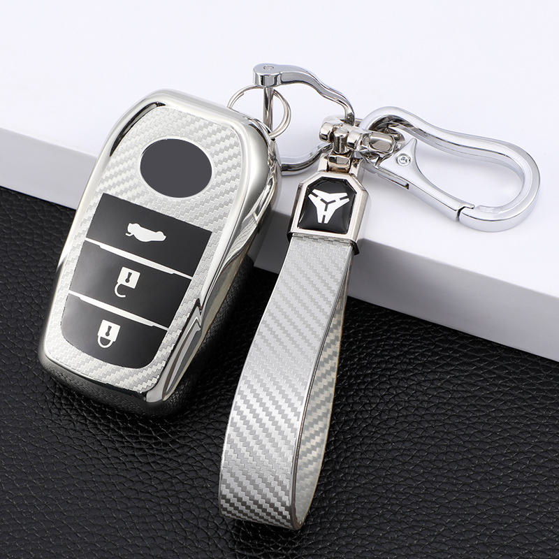 3 Button Silver + Keychain
