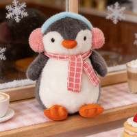 Pingouin en peluche de ski câlin de 25 cm 35 cm avec écharpe