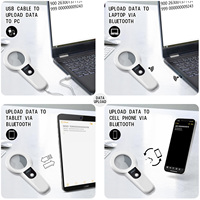 Lector de microchip para mascotas Bluetooth 3 en 1 inalámbrico Animal Universal Microchip lector de etiquetas escáner con pantalla TFT de 1,44"