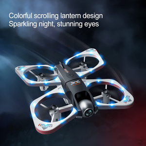 Dron con Luces LED RGB de Colores, Quadcopter FPV de Carreras Aéreas 8K Premium, Aeronave de Control Remoto para Fotografía Nocturna al Aire Libre - Product Image 6