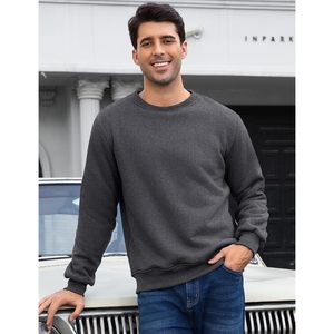 Sudadera de Forro Polar Sherpa para Hombre FOXA, Cuello Redondo, Algodón, Jersey Cálido de Invierno, Manga Regular, Antiencogimiento - Product Image 2