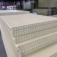 Lámina de Techo de PVC, Película Impermeable, Placas de Techo Suspendido de PVC, Revestimiento de Pared WPC, Paneles de Techo Falso con Aspecto de Madera