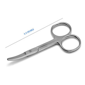 Ciseaux à ongles en acier inoxydable, lame courbée, pointe acérée, outils de beauté, soin des ongles, nail art, pour adultes - Product Image 4