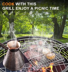 Cast Iron Round <b>Fire</b> Pit with <b>Grill</b> 3-in-1 Outdoor <b>Fire</b> Bowl <b>Fire</b> Pit Table with Metal Lid and <b>Fire</b> Poker Mail Order Packing - Product Image 6