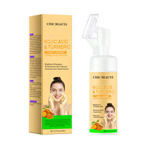 CHIC BEAUTE Nettoyant Moussant <span class=keywords><strong>Visage</strong></span> à l'Acide Kojique et au Curcuma, Blanchissant, Éclaircissant, Nettoyage en Profondeur, Contrôle du Sébum - Product Image 4