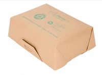 Boîte à salade en carton kraft de qualité alimentaire personnalisée en gros pour les plats à emporter avec fenêtre en PET